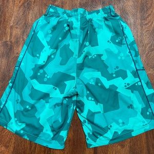 Green Camo Under Armour shorts men